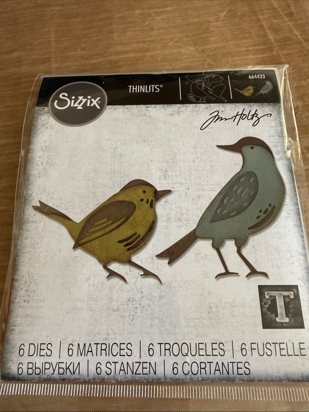 Ellison Thinlits Bird Die Cut Set - Six dies